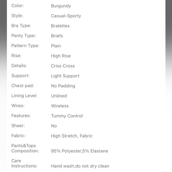 NEW! SHEIN Plus ‘Love’ Tape Lingerie Set Red Sz. 3X - Picture 5 of 8